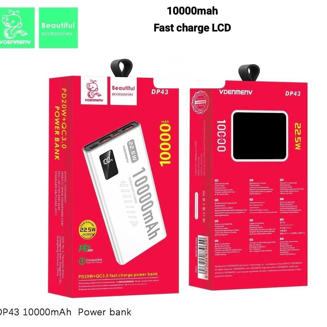 Power bank 10,000 mAh - Fast Charging LCD